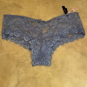NWT Victoria’s Secret blue lace underwear